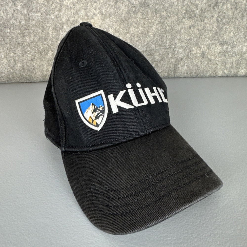 Kuhl Hat Cap Men S/M Black Mountain Shield Fitted Hiking Outdoor Baseball